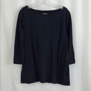 Women’s Merona Black 3/4 Sleeve Blouse Size XXL